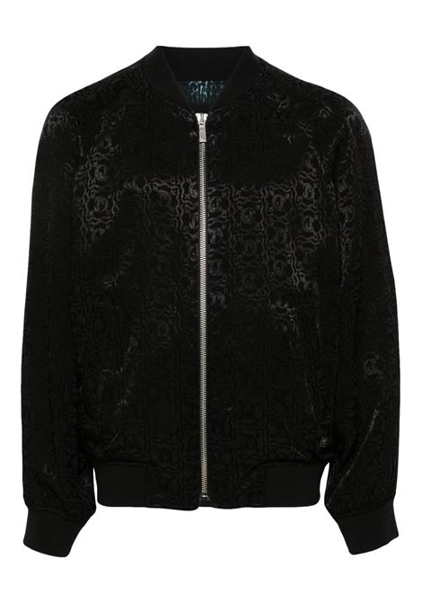 Bomber Just Cavalli con logo e jacquard JUST CAVALLI | Giubbotti | 76OAS400 N0290899